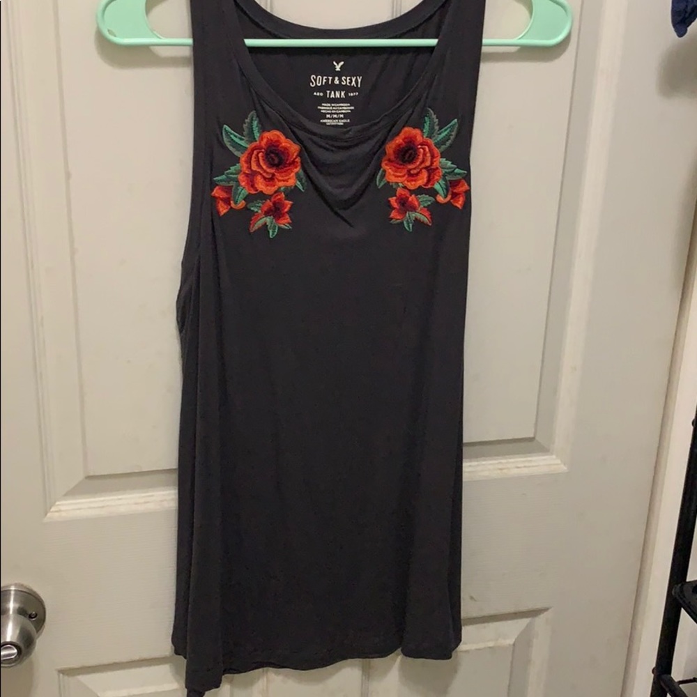 American Eagle Rose Tank Top
